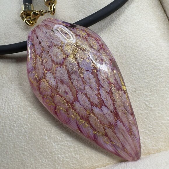 Antica Murrina Venezia Necklace Clip On Earrings Set Pink Glass Millefiori New - Picture 7 of 14